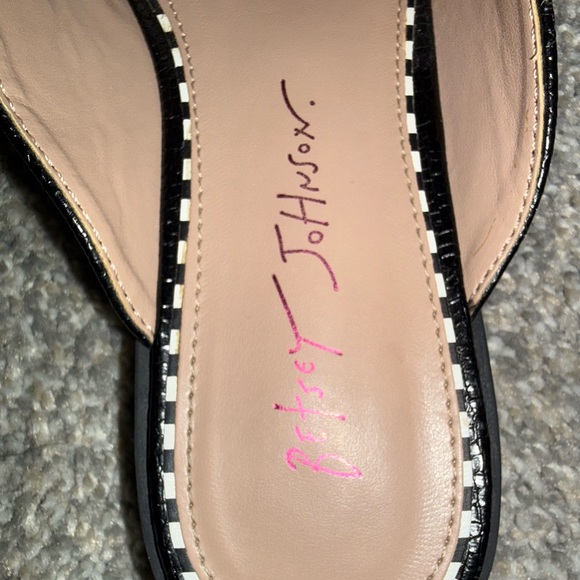 Betsey Johnson Markerr Penny Loafer Mule in a black multi/rainbow metallic - Picture 7 of 7